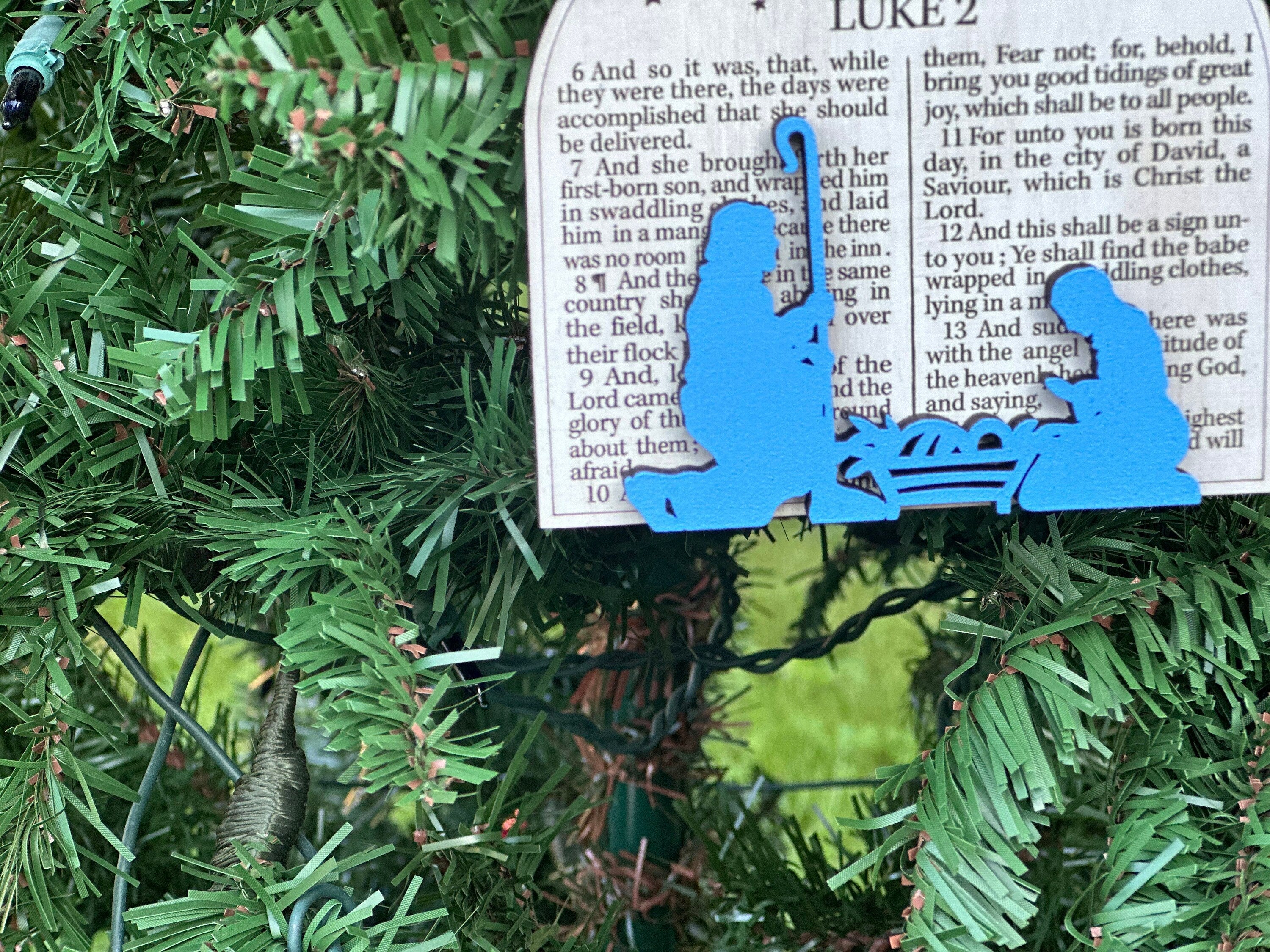 Luke 2 Bible Verse Ornament