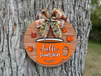 Hello Pumpkin Fall Door Sign
