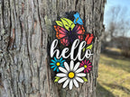 Hello Spring Door Sign