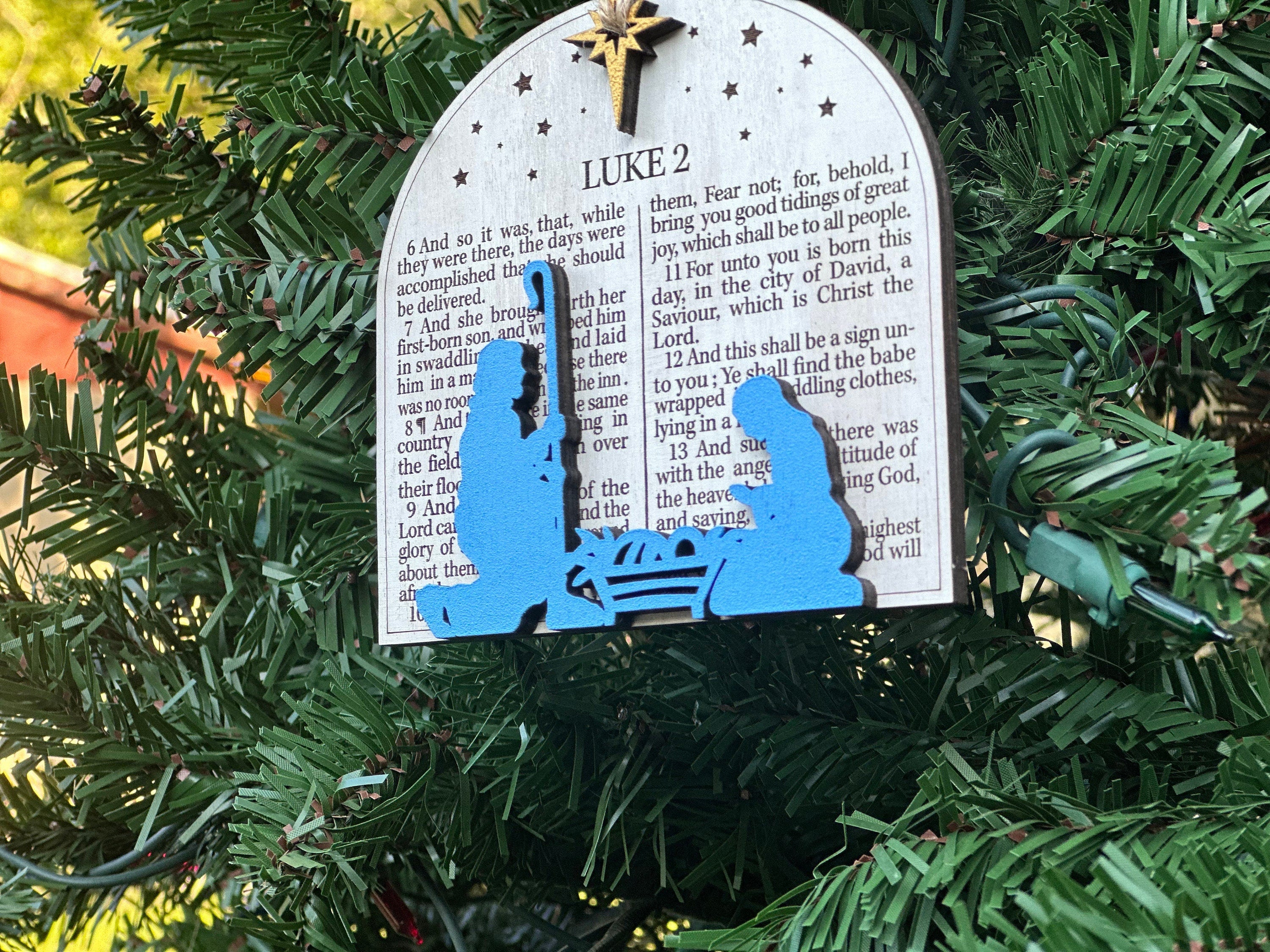 Luke 2 Bible Verse Ornament