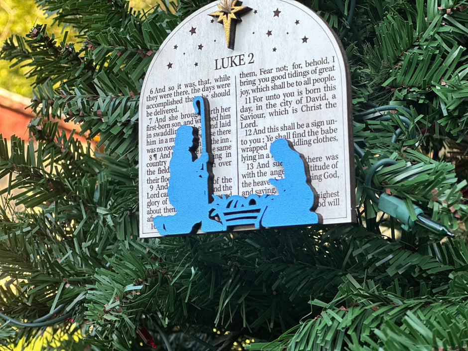Luke 2 Bible Verse Ornament