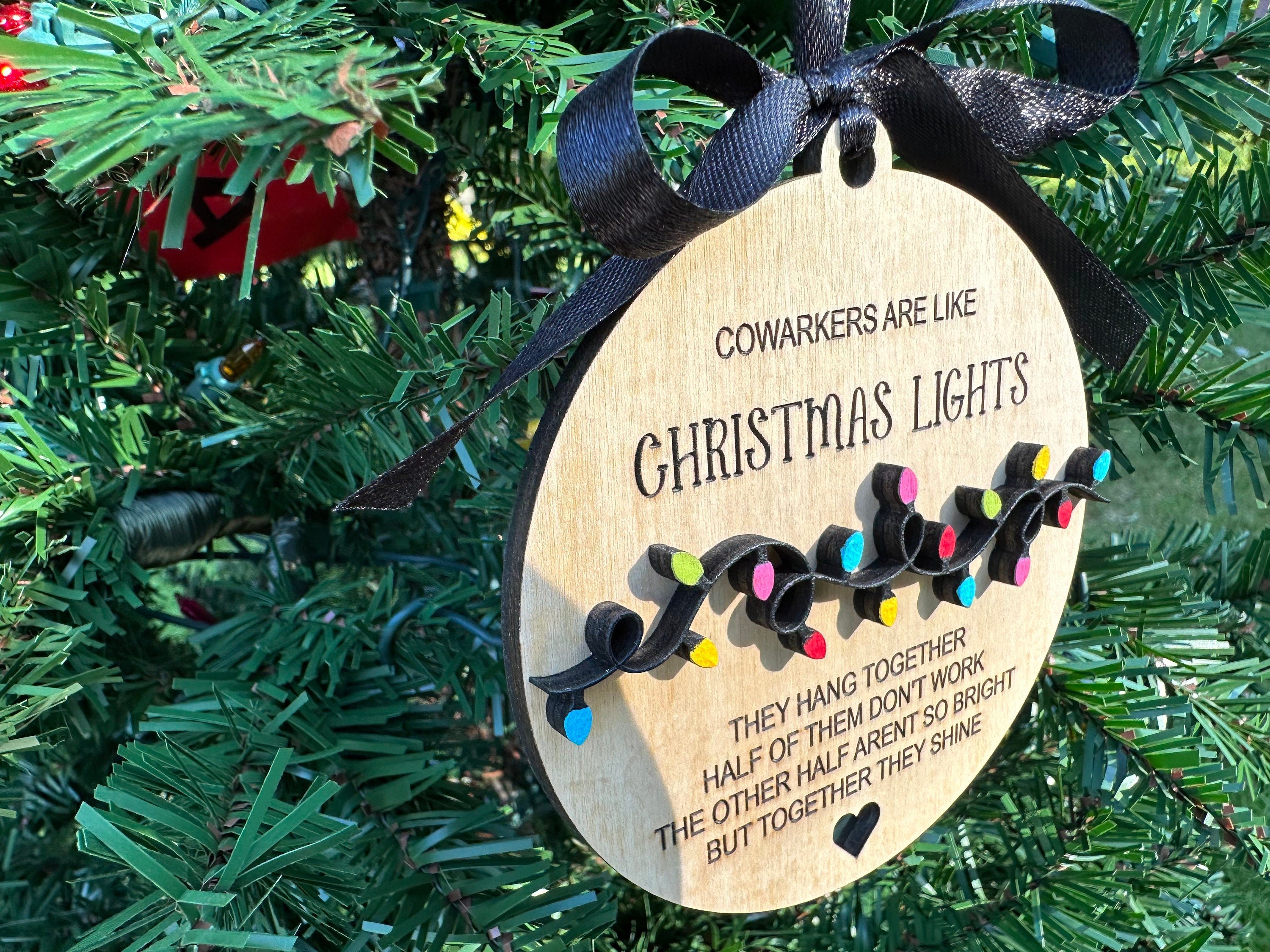 Funny Coworker Christmas Ornament