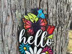 Hello Spring Door Sign