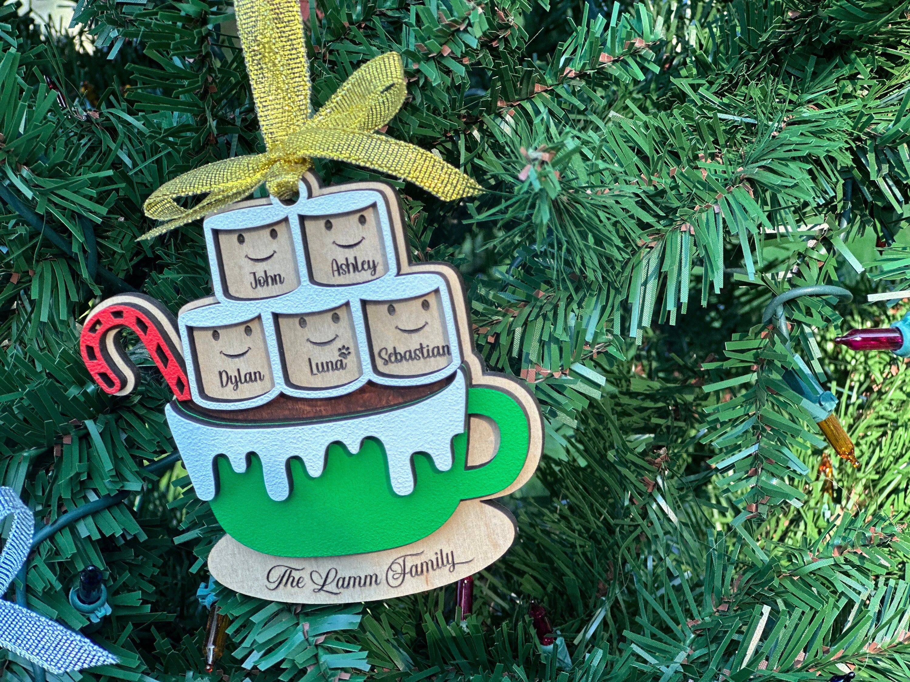 Hot Cocoa Christmas Ornament