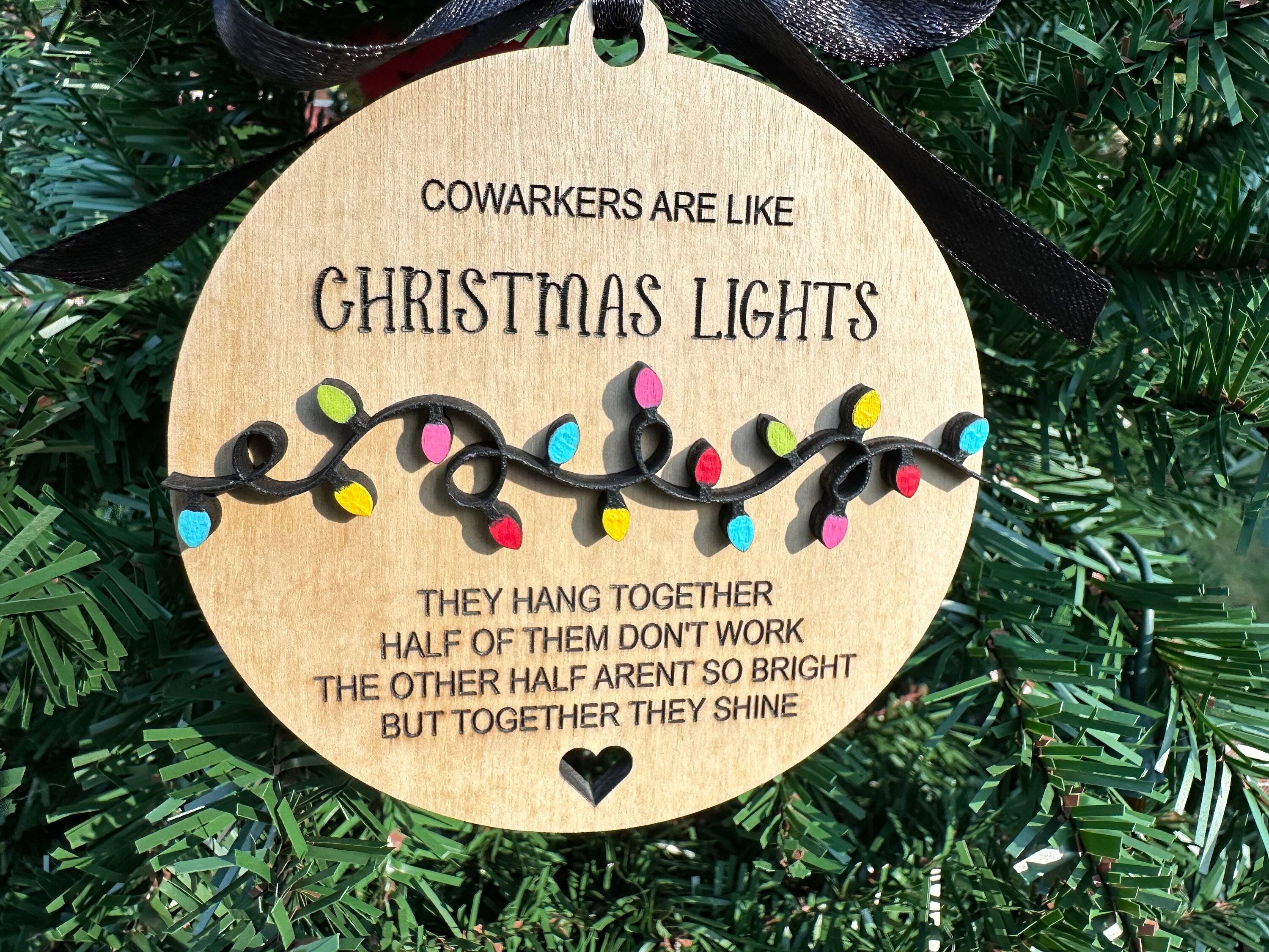 Funny Coworker Christmas Ornament