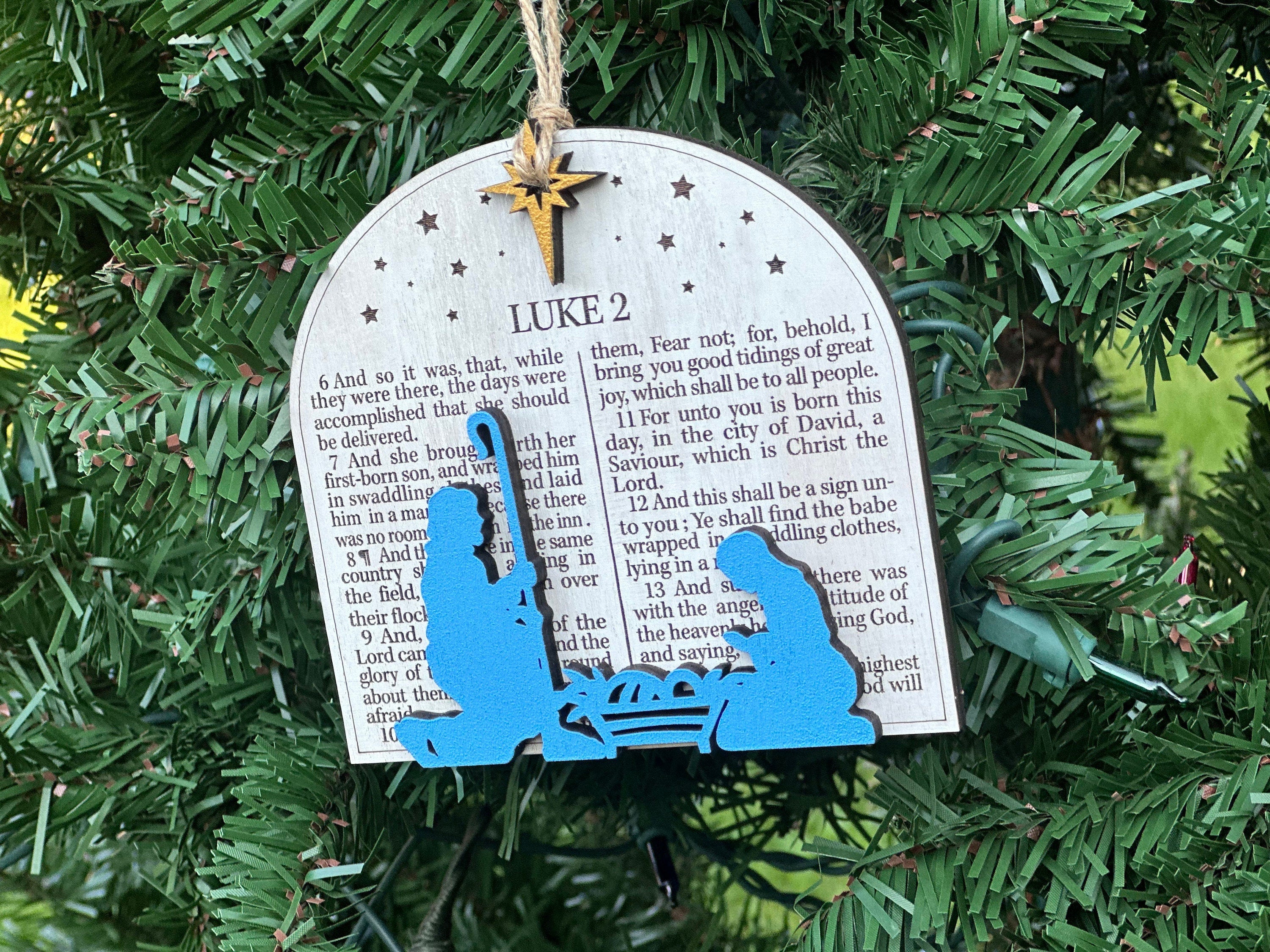 Luke 2 Bible Verse Ornament