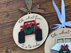 Fun To Ride Christmas Vehicle Ornament