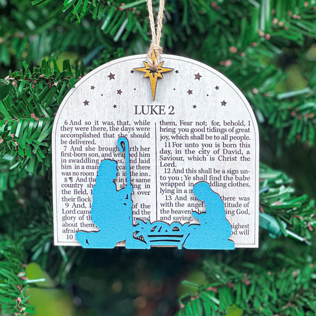 Luke 2 Bible Verse Ornament