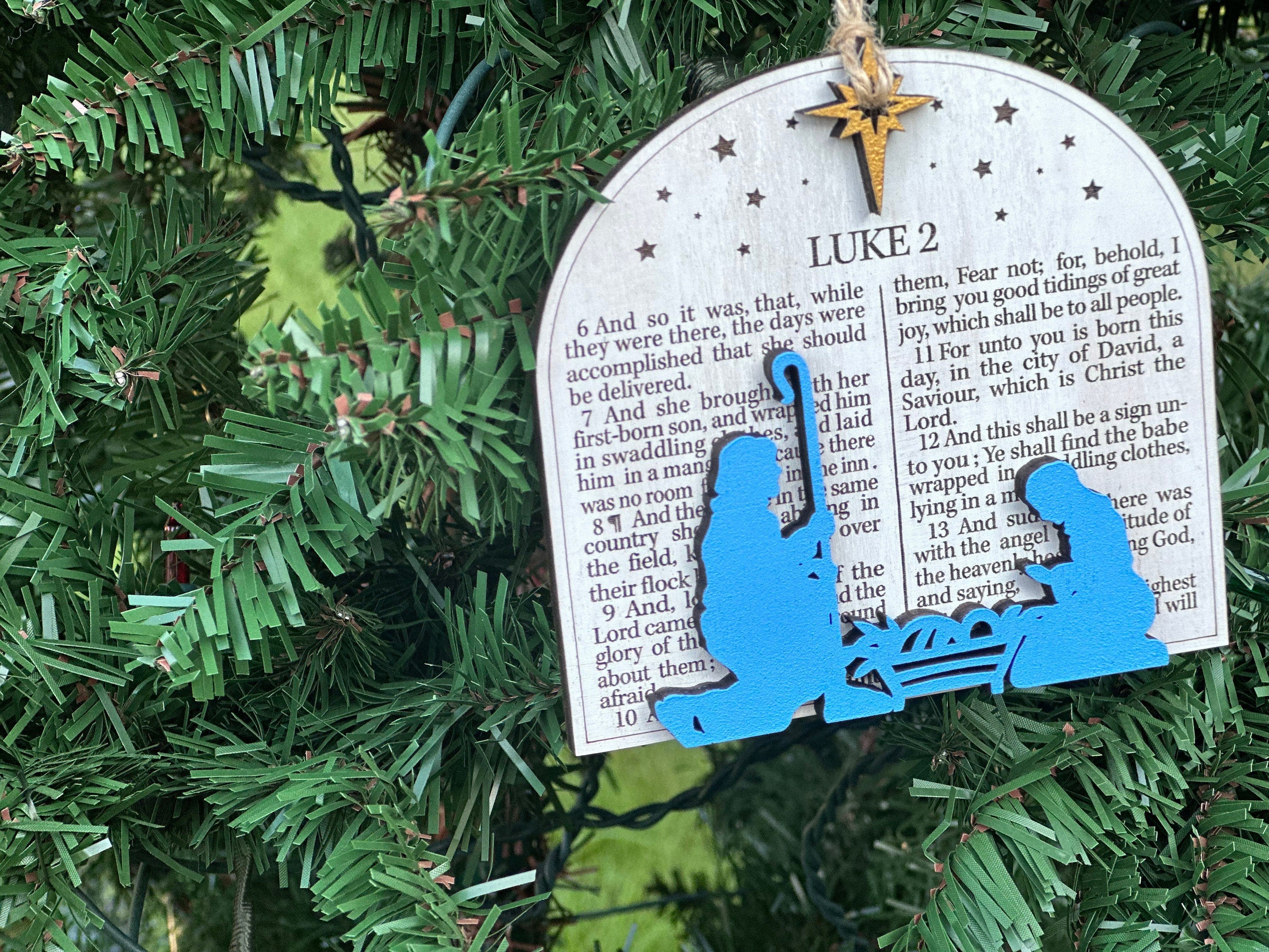 Luke 2 Bible Verse Ornament
