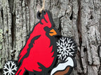 Hello Winter Door Sign with Cardinal