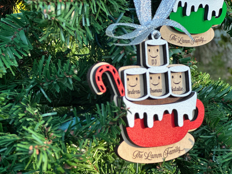 Hot Cocoa Christmas Ornament