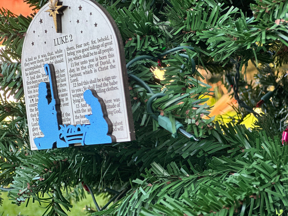Luke 2 Bible Verse Ornament