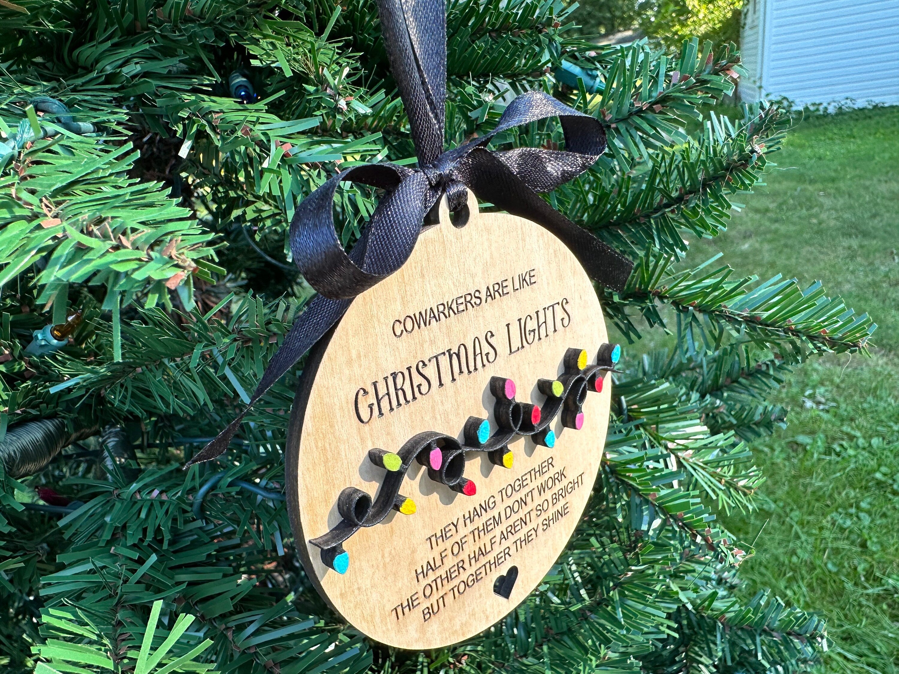 Funny Coworker Christmas Ornament