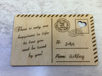 Wooden Postcard