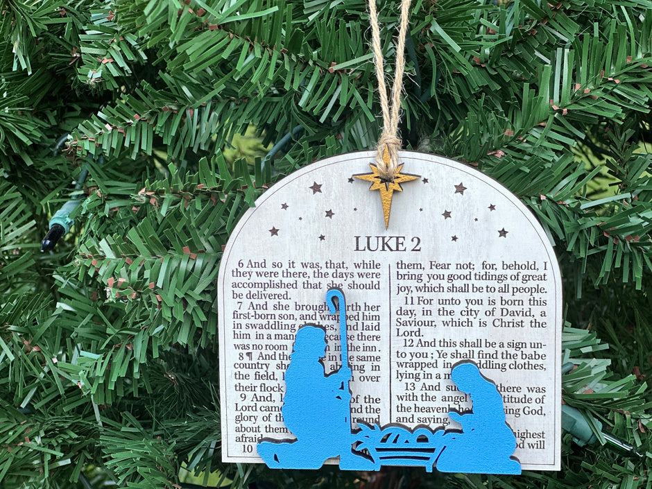 Luke 2 Bible Verse Ornament