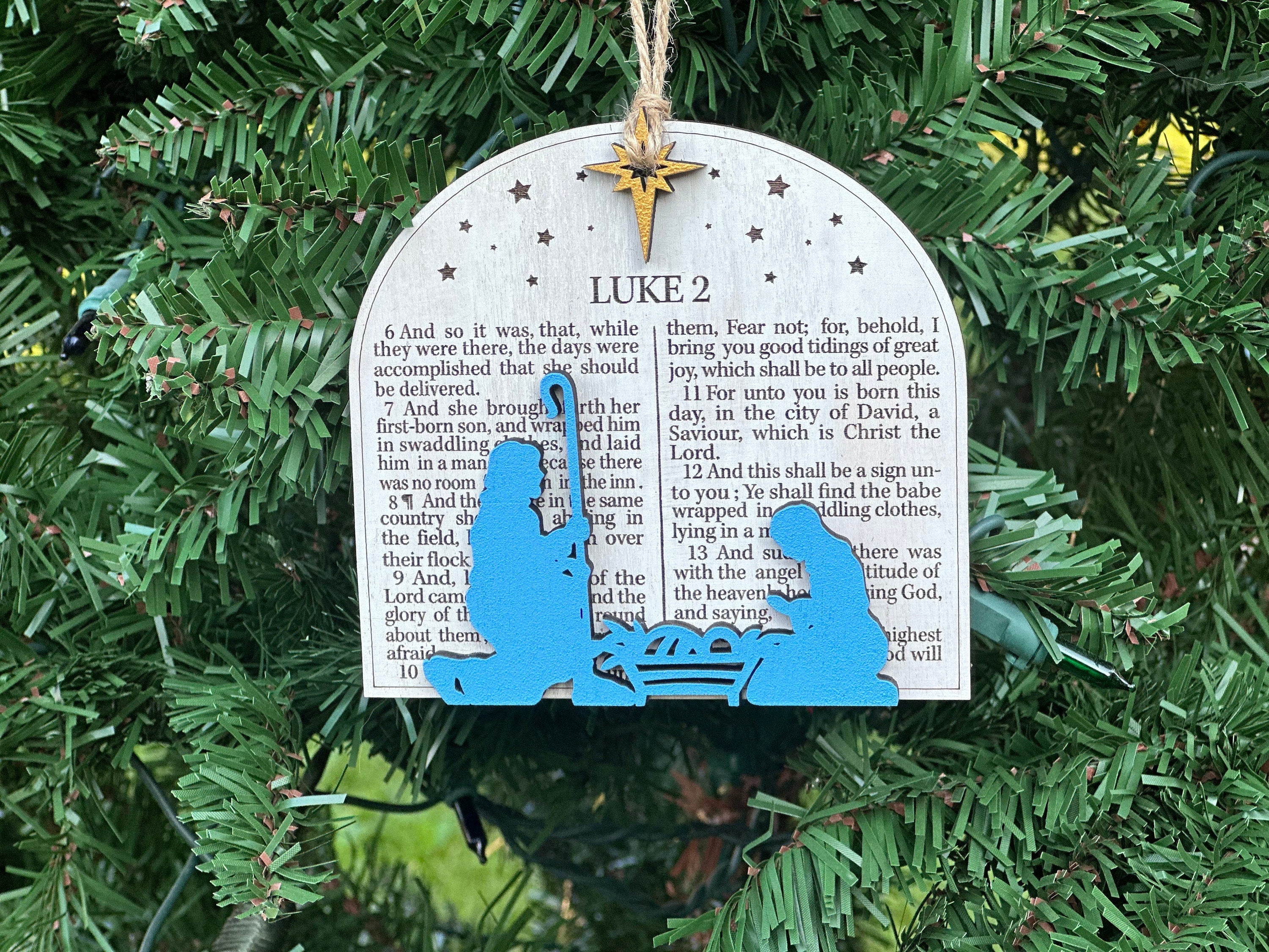 Luke 2 Bible Verse Ornament