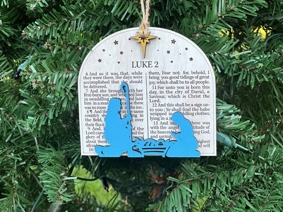 Luke 2 Bible Verse Ornament