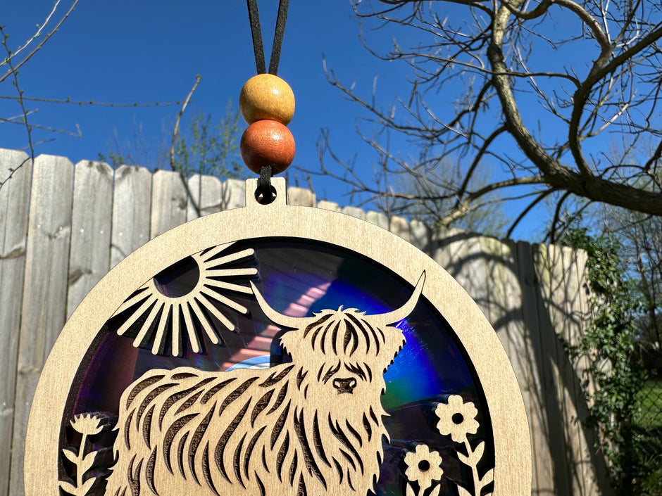 Highland Cow Suncatcher