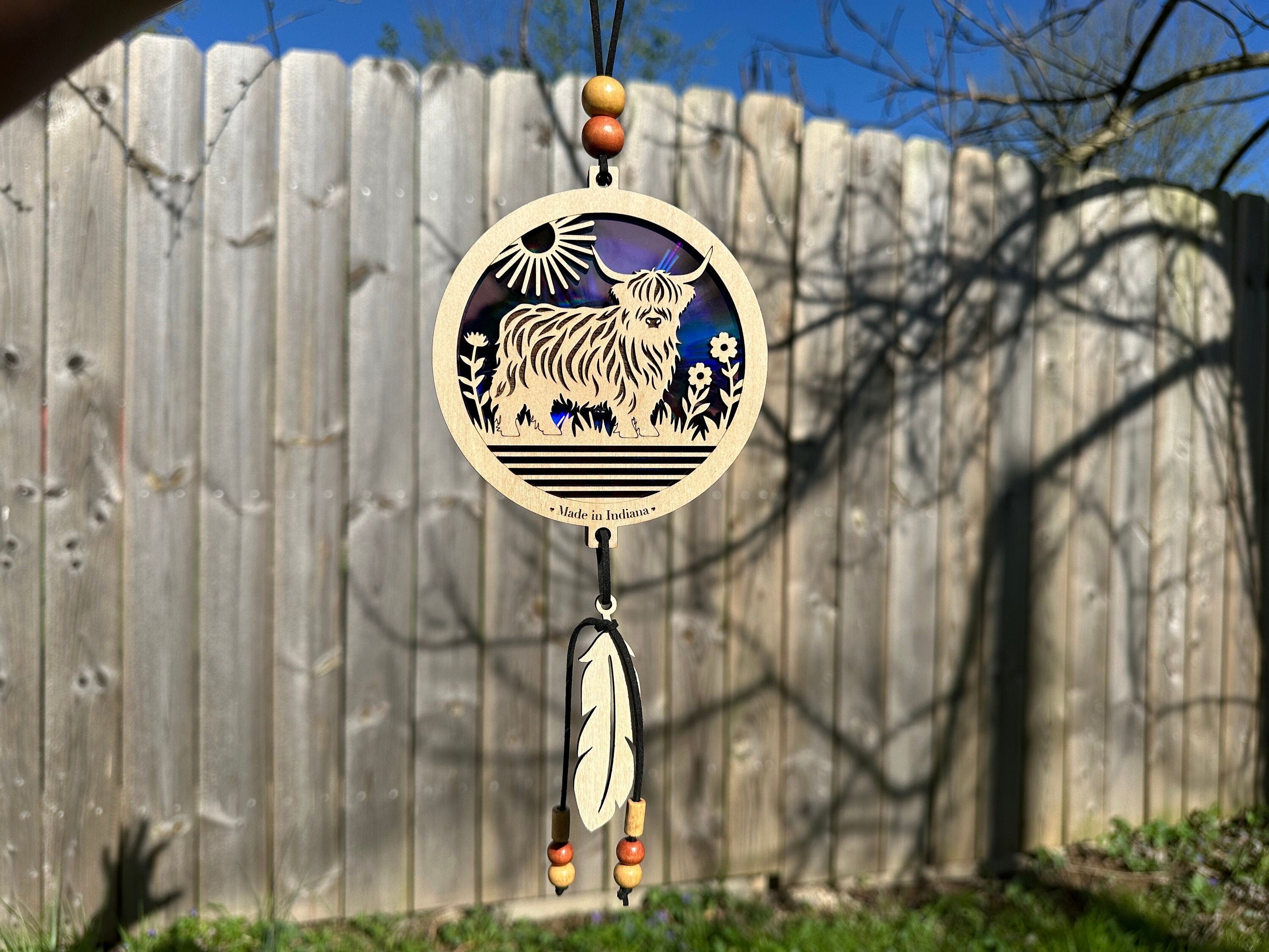 Highland Cow Suncatcher