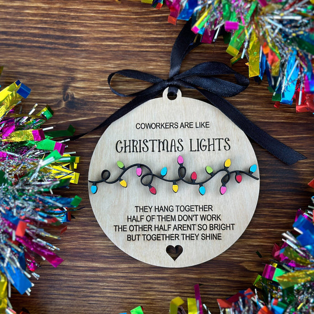 Funny Coworker Christmas Ornament