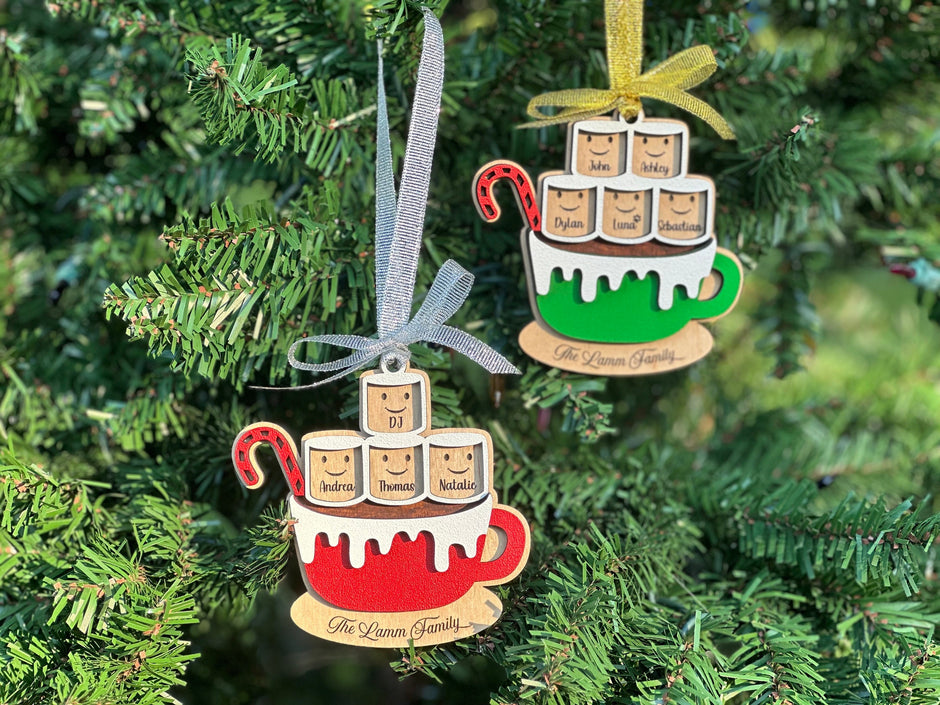 Hot Cocoa Christmas Ornament