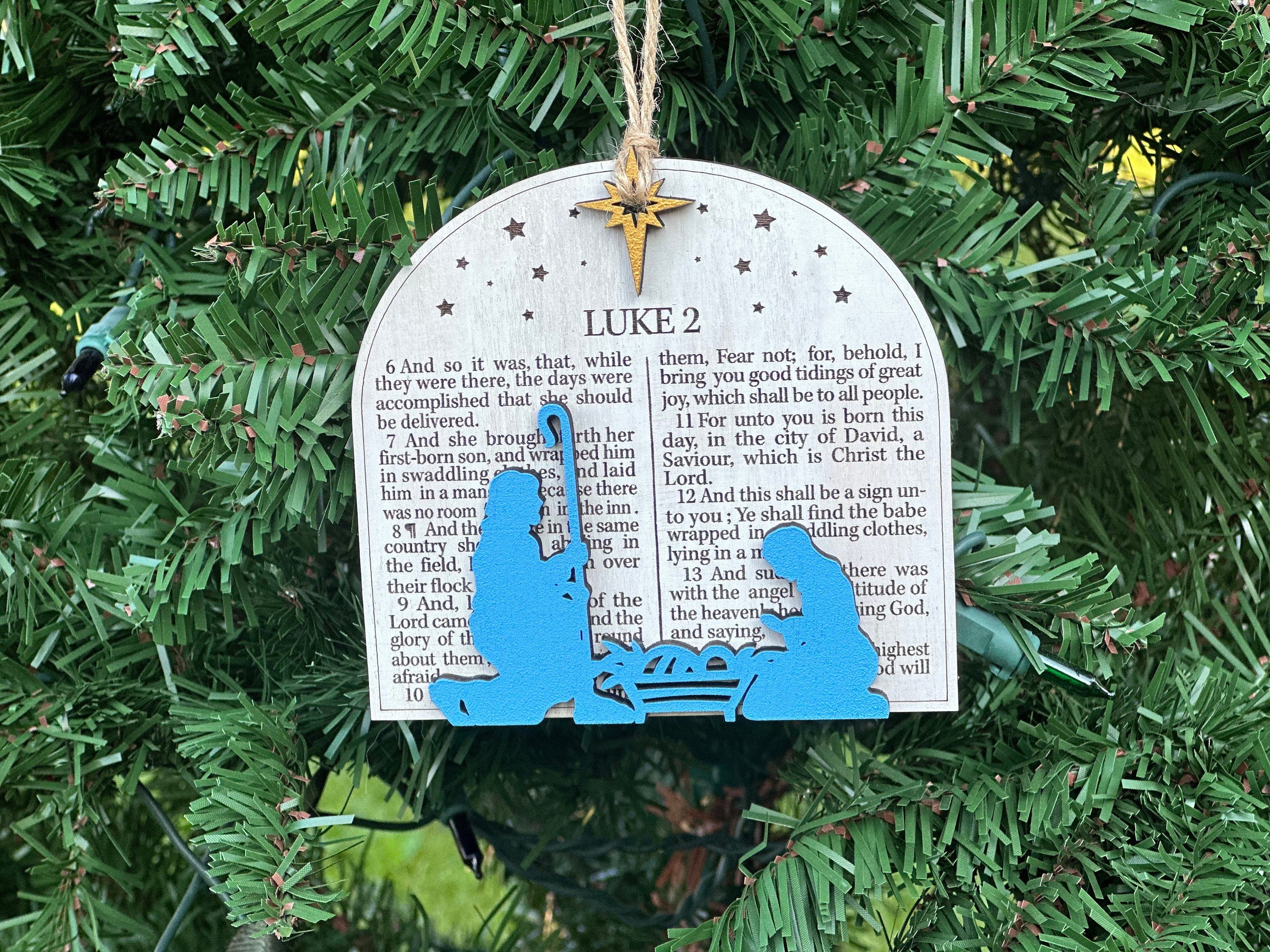 Luke 2 Bible Verse Ornament