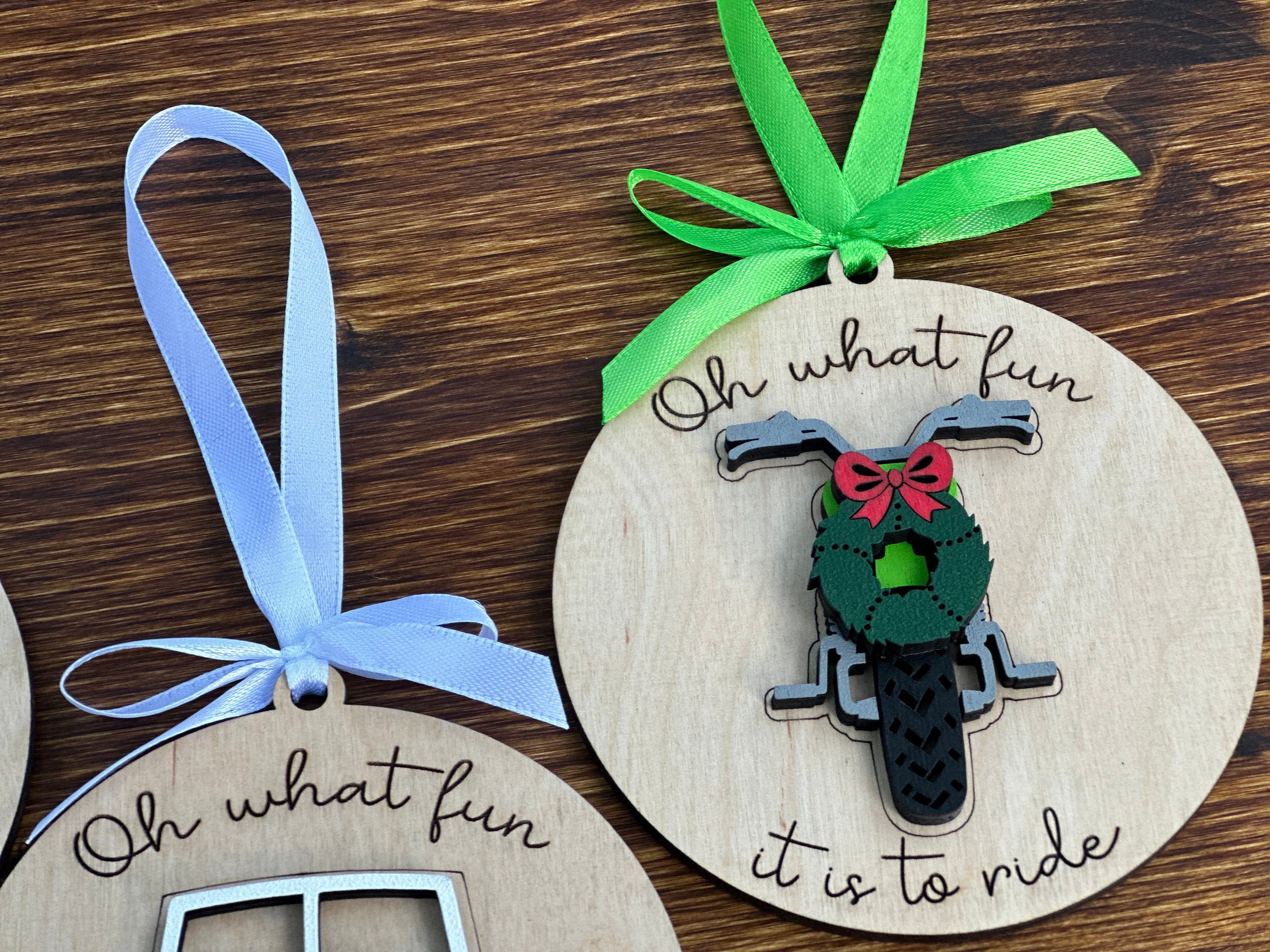 Fun To Ride Christmas Vehicle Ornament